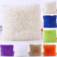 Plush Square Pillows Case Car Sofa Waist Throw Soft Cushion Cover Home Decor   222979651014